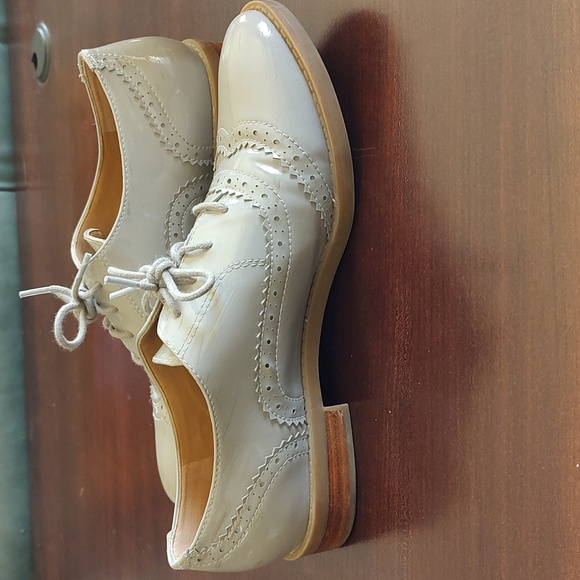 Franco Sarto Grey Patent Oxford Size 38/8 - Picture 5 of 9